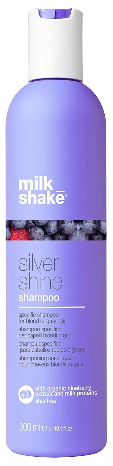 Shampoo Silver Shine Specific Anti-Yellow 300 ml Per Capelli Naturalmente Blanciati,armedi Bianchi o Grey,e Con Pigmento